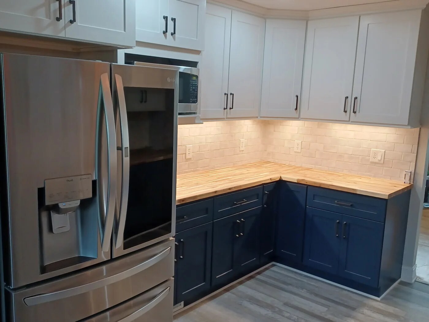 Finished kitchen remodeling project